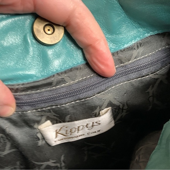 Kippy’s Stylish Tan and Turquoise HandBag NWOT - Picture 7 of 13